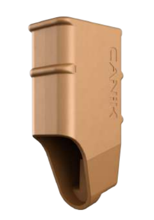 CANiK ammunition loader in FDE polymer finish, compact magazine loading tool